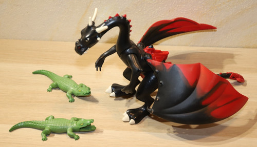 Playmobil drache 2x - 1x,