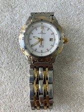 DUGENA WR 100 Armbanduhr STAINLESS STEEL Quartzuhr Edelstahlarmband silberf.gold