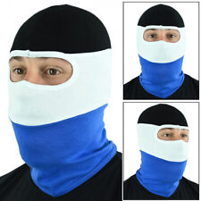 Sturmhaube Sturmmaske Balaclava Hooligans Ultras HSV Weiß Blau Schwarz MASK