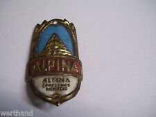 Steuerkopfschild  Oldtimer  Altes Fahrrad  Emblem Alpina Fahrzeuge Bielefeld