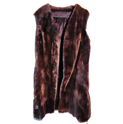 Vintage echtfell weste unisex - vintage,