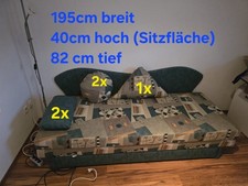 Liege Schlafsofa ausklappbar mit Bettkasten