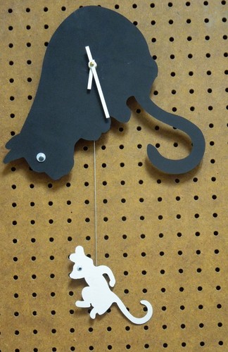 Katze und maus uhr - und, in