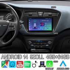 9“ Android 14 Autoradio Für HYUNDAI i20 2015-2017 Carplay GPS FM BT Navi Stereo