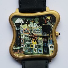 Hundertwasser unisex quarz uhr - unisex,