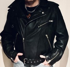 Hein Gericke Leder-Motorradjacke Herren, schwarz, Größe XL