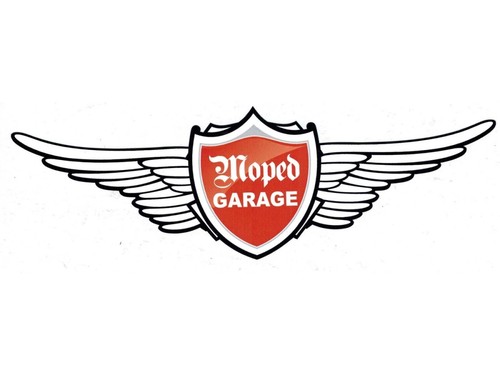 Moped garage logo aufkleber - logo,