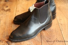 R.M. Williams Schwarz Leder