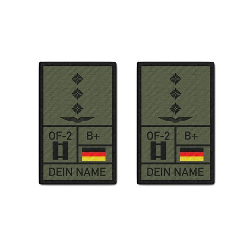 Rank patch 2er set dienstgrad - patch,