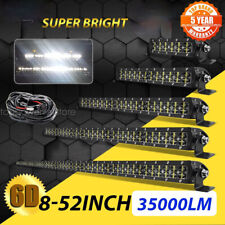 14 22 32 42 52Zoll LED Lightbar Lichtbalken Arbeitsscheinwerfer Offroad 12V 24V