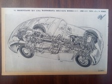 Alfa Romeo 6c 2500 Freccia d´Oro Touring, Schnitt, Abbildung, 1950