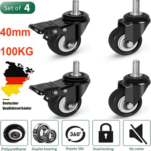 Rollen mit gewindestift - m8,