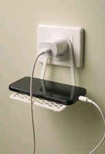 Handyhalterung für Steckdose universal Ablage am Ladegerät 