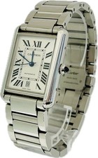 Cartier Tank Must WSTA0053 4490 Silber Automatik Herrenuhr TOP A4280