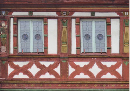 Postkarte schnitzereien am - schnitzereien,