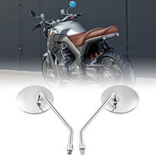 Rund chrom motorrad - motorrad, spiegel