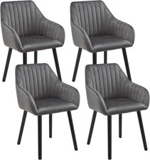 Esszimmerstuhl Samt Armlehne