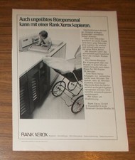 Seltene Werbung RANK XEROX