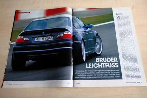 Mot 2002 bmw csl e46 - m3,
