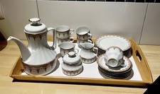 Eschenbach 6tlg. Kaffeeservice Bavaria Format/Chargen-Nr. -5 - Goldrand