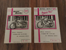 Original Prospekt Honda Benly 125 Modell C 92 / Super Sport Modell CB 92