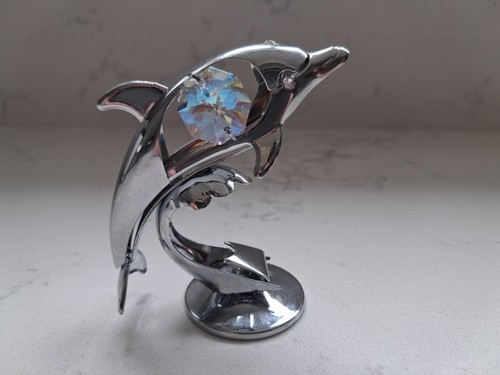 Crystocraft dolphin ornament - crystocraft,