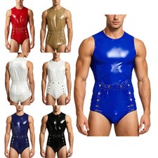 DE Herren Wetlook Catsuit Lack