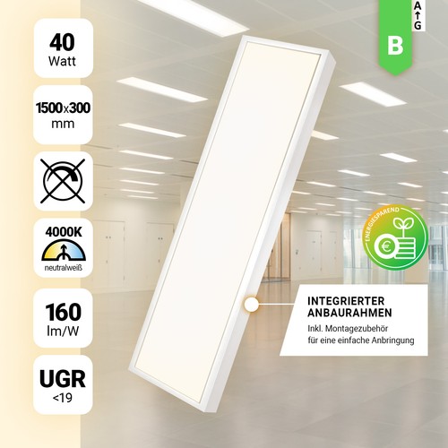 Led anbauleuchte 150x30cm - led,