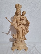 36 cm Heiligenfigur Holz Maria Jesuskind Madonna  Patrona Bavaria  geschnitzt
