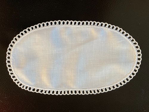 Platzdeckchen oval weiß