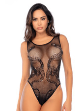 Body schwarz aus Netz