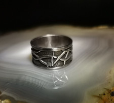 Ring Silber 925 Bandring breit