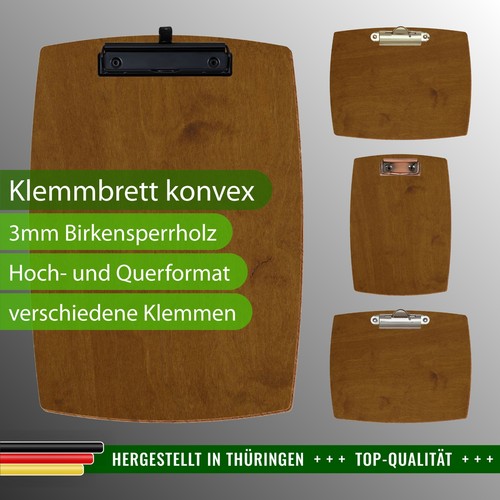 Bütic holz klemmbrett konvex - klemmbrett,