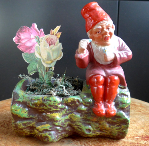 Gartenzwerg figur ton - ton, antik