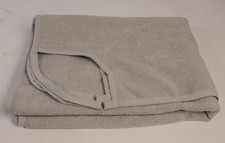 Handtuchkleid Saunatuch Strandtuch Damen Badetuch mit Trägern grau l xl