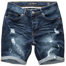 Herren Destroyed Jeans Shorts