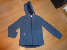 Wasserabweisende Herbstjacke,jeansblau ,Gr. 146"Yigga" mit Kapuze, abwaschbar