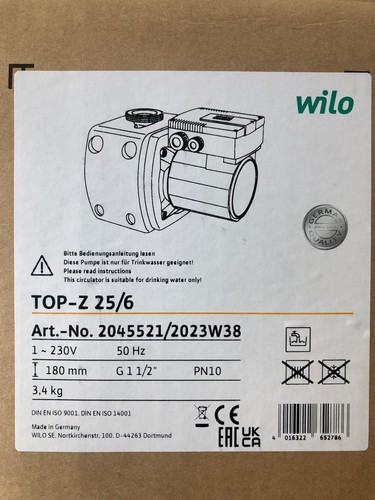 Wilo top 6 - top, 25/6