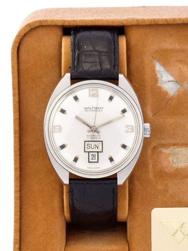 Waltham herrenuhr day date - waltham,
