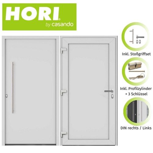 Hori haustür slim weiß - haustür,