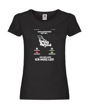 Mein Rasenmäher ruft an | hobbygärtner | Gärtner | Rasen Damen Shirt Schwarz