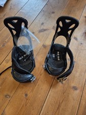 Burton Custom  Snowboard Step-In Bindung, Größe L, SCHWARZ RETRO