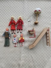 Vintage Caco Biegepuppen mit Zubehör