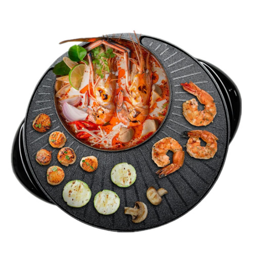 Hot pot bbq elektro - 2-in-1,