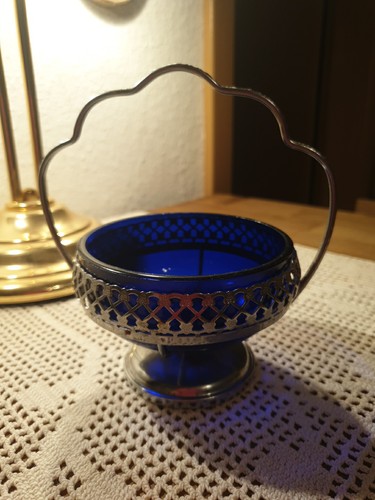 Blaue glas schale - blaue, im