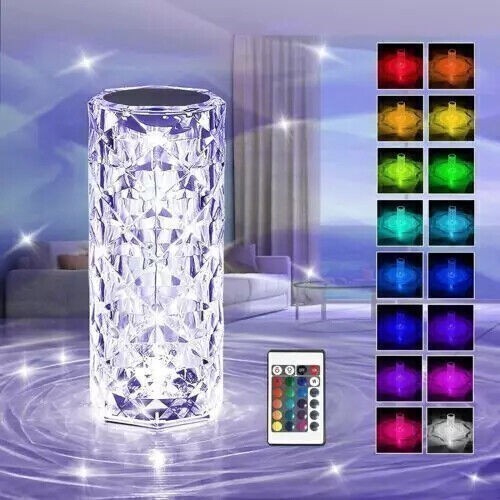 Led kristall tischlampe - kristall,