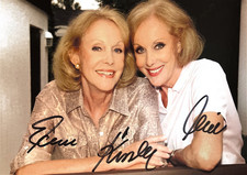 Autogramm Alice und Ellen Kessler Zwillinge Schlager (2025 †)  handsigniert xyz