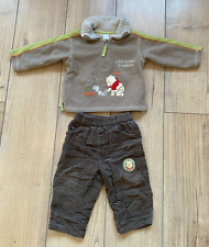 Disney Kleiderset Kinder Gr. 80 Winnie The Pooh Fleecepullover Cordhose Winter