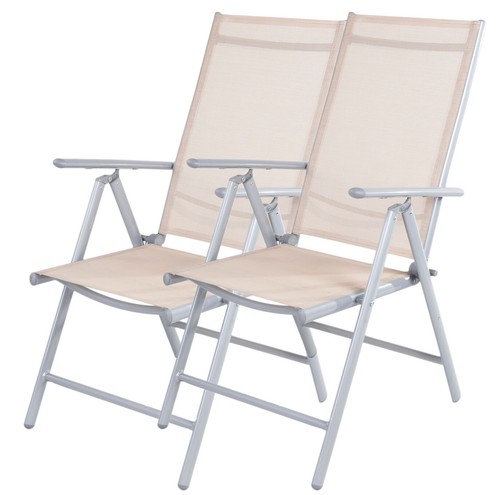 2er set alu klappsessel - alu, 7-fach