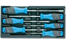 GEDORE 6X Schraubendreher schlitz 4-4,5-5,5-8 kreuz 1-2 Werkstattwagen +MODUL